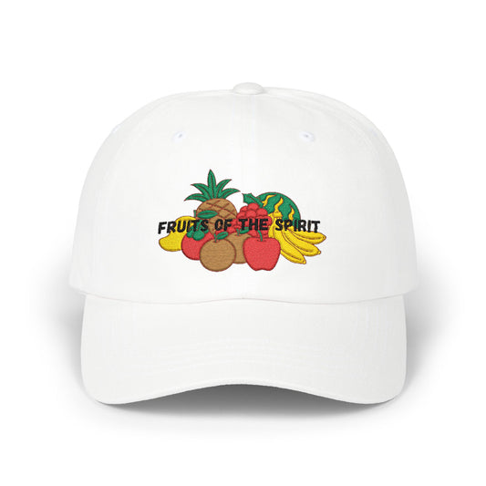 Fruits of the Spirit Dad Cap – Embroidered Christian Fruit Design