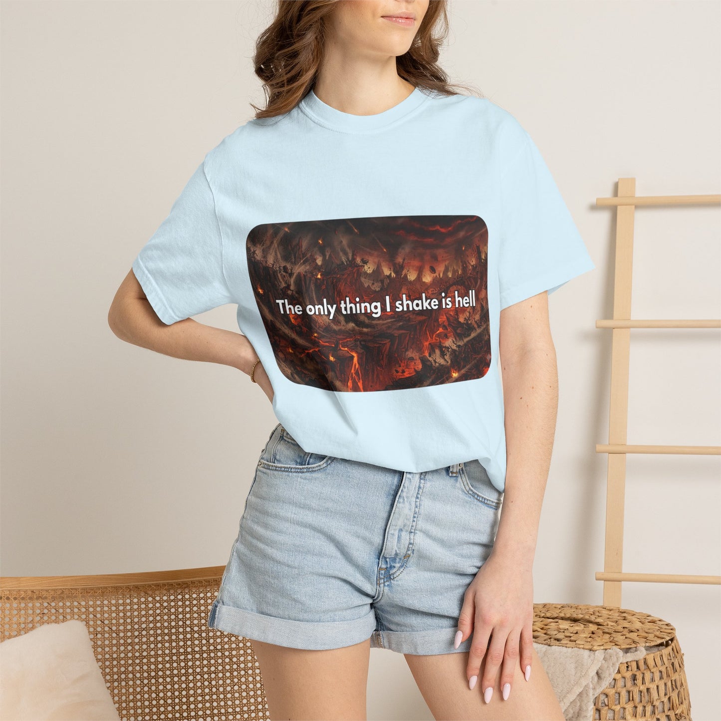 "The only thing I shake is hell" T-Shirt