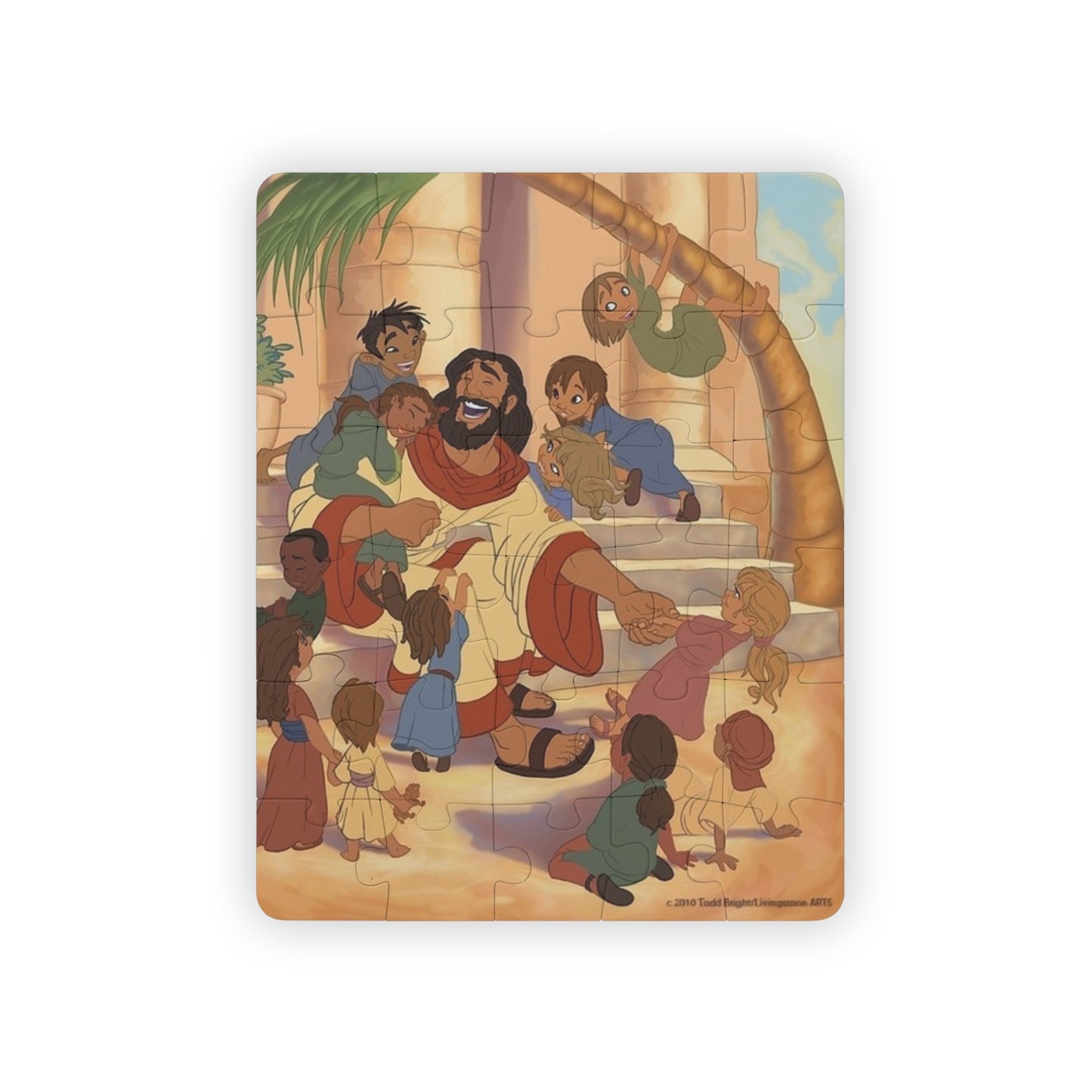 Children's Bible Puzzle — 30-Piece Jesus with Children Jigsaw (Christian Kids Gift)
