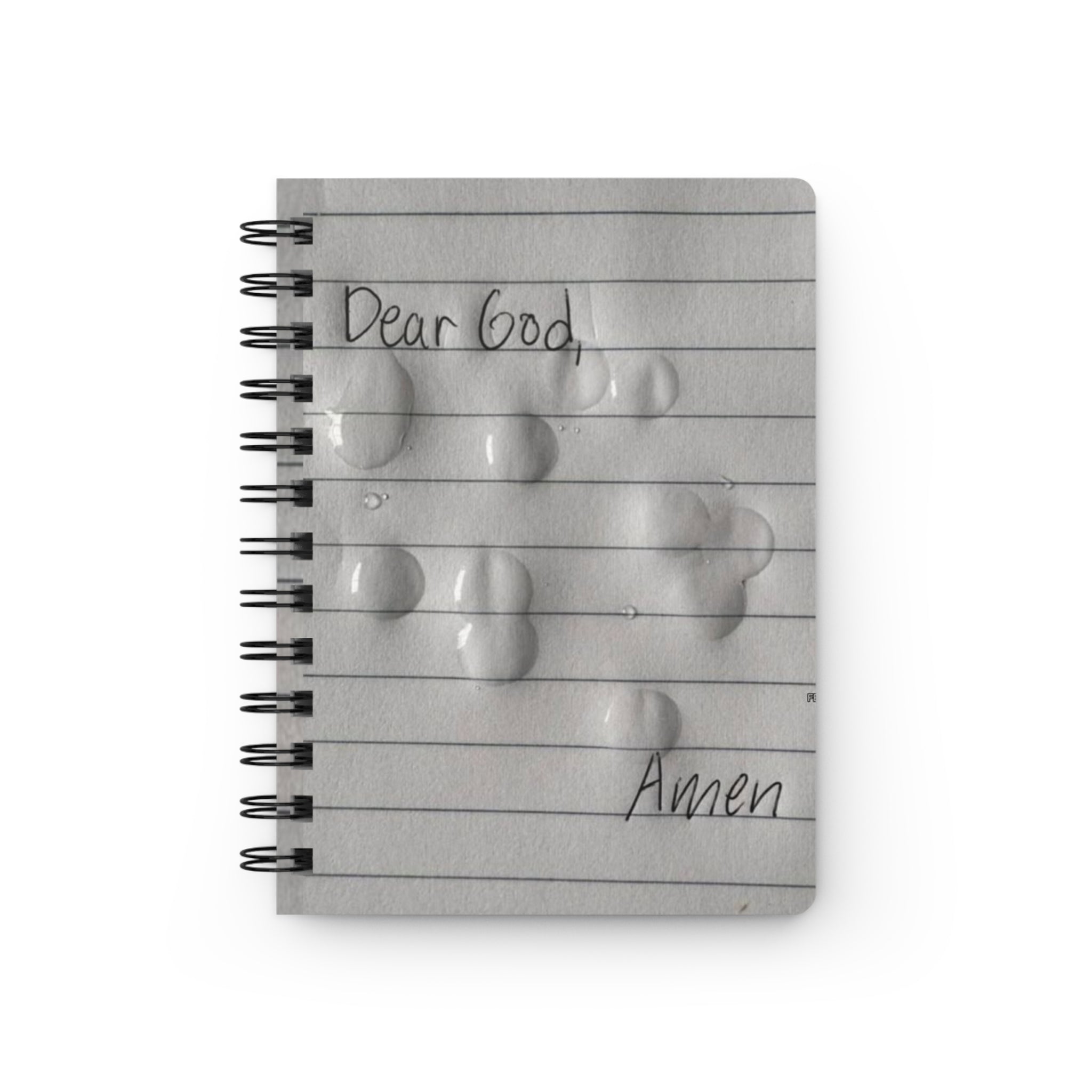 Prayer Journal — "Dear God, Amen" Spiral Notebook
