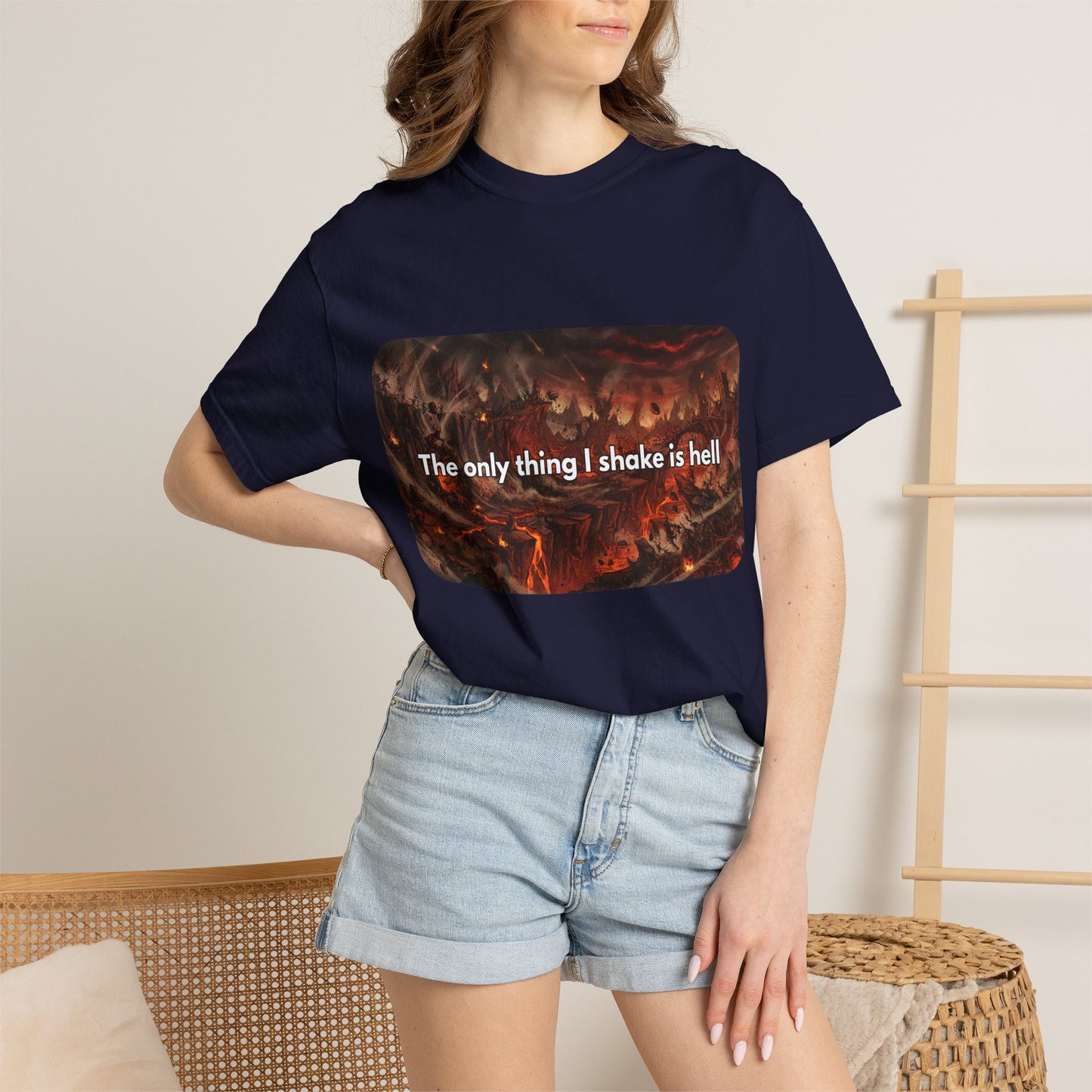"The only thing I shake is hell" T-Shirt