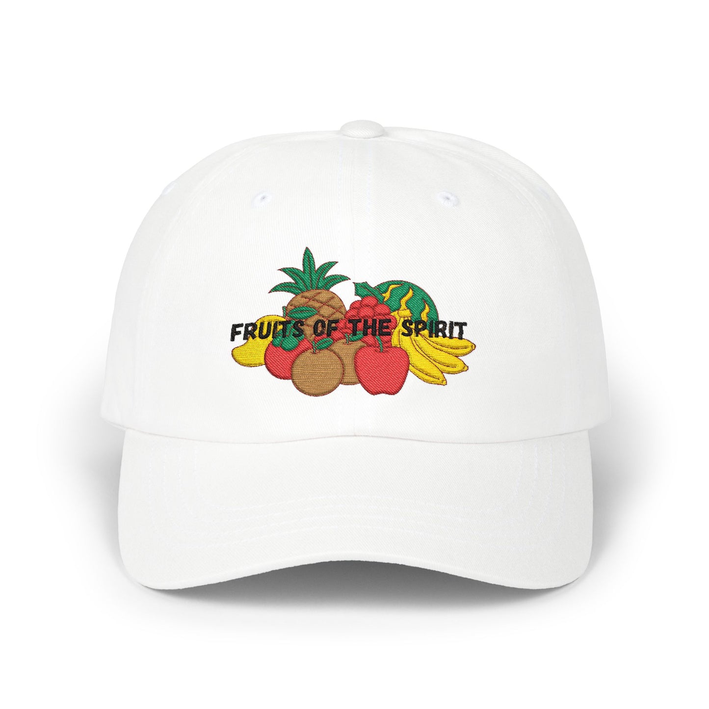 Fruits of the Spirit Dad Cap – Embroidered Christian Fruit Design