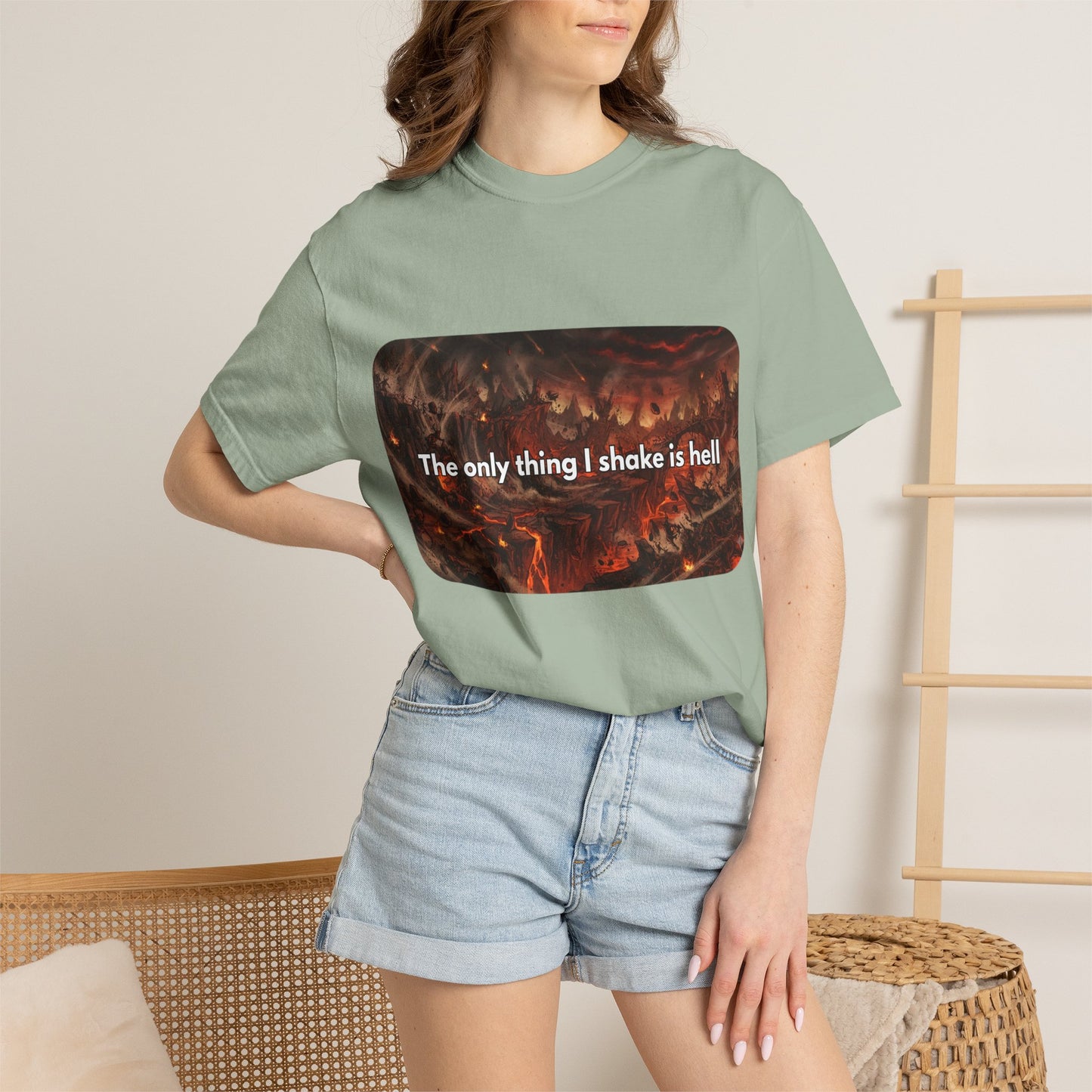 "The only thing I shake is hell" T-Shirt