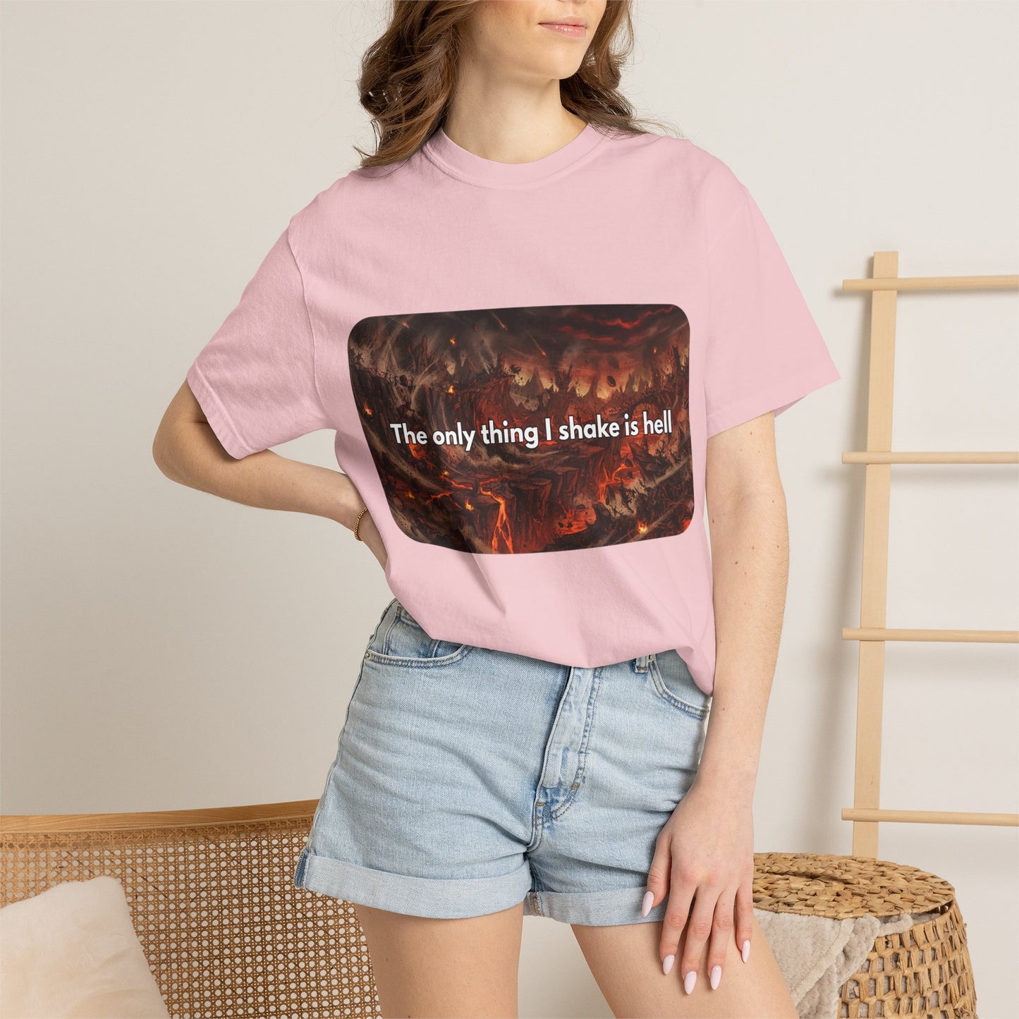 "The only thing I shake is hell" T-Shirt