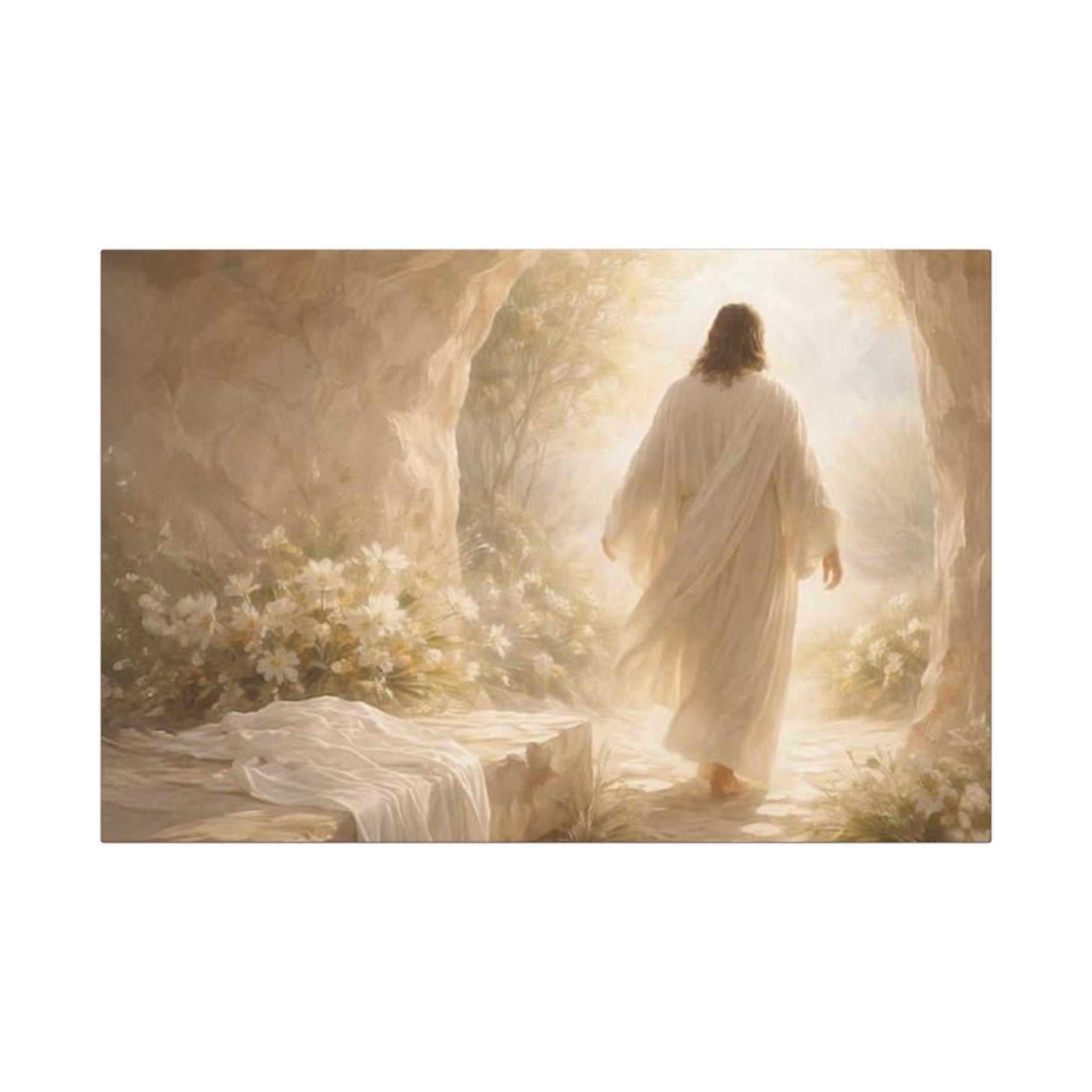 Jesus Resurrection Canvas Wall Art – Religious Christian Canvas Print