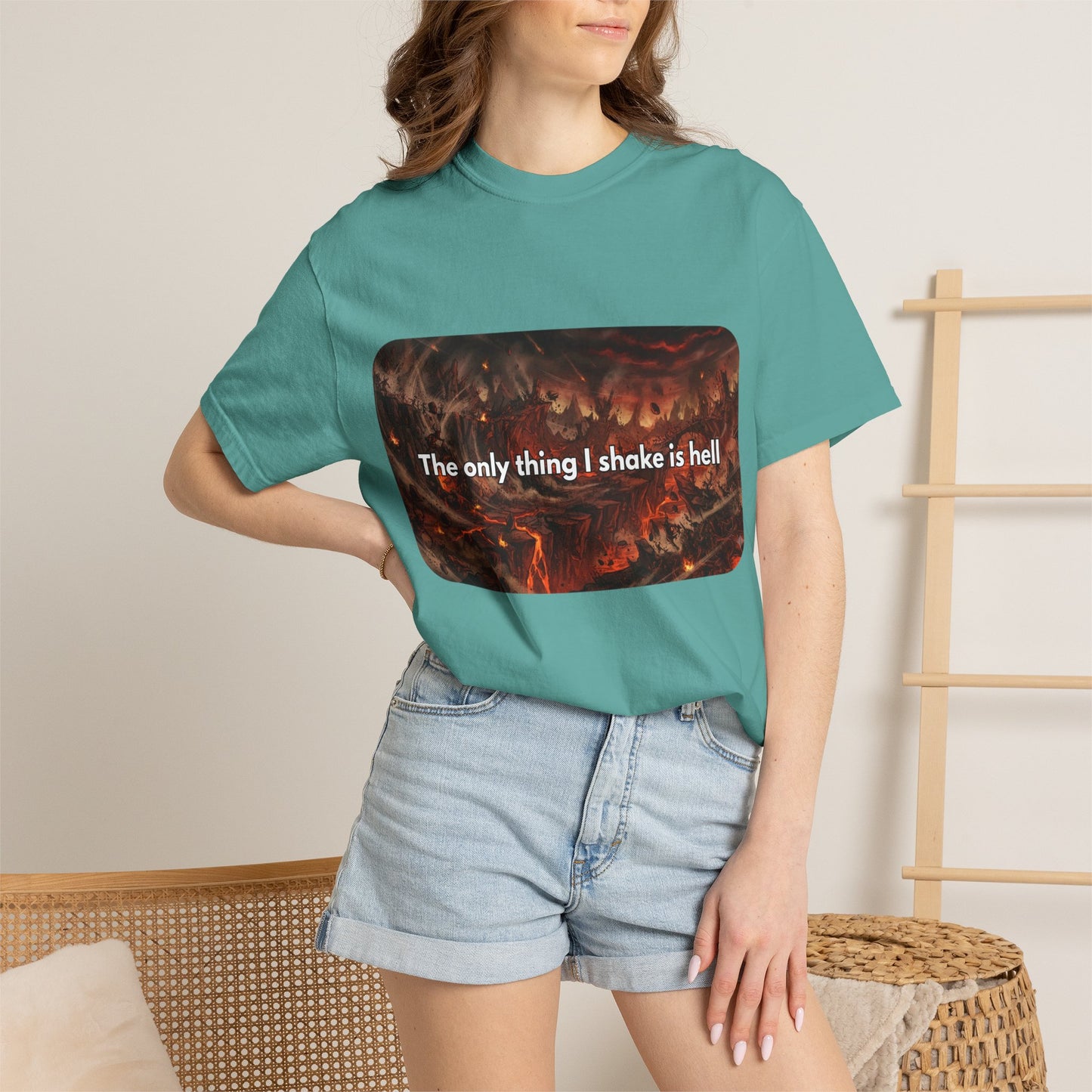 "The only thing I shake is hell" T-Shirt