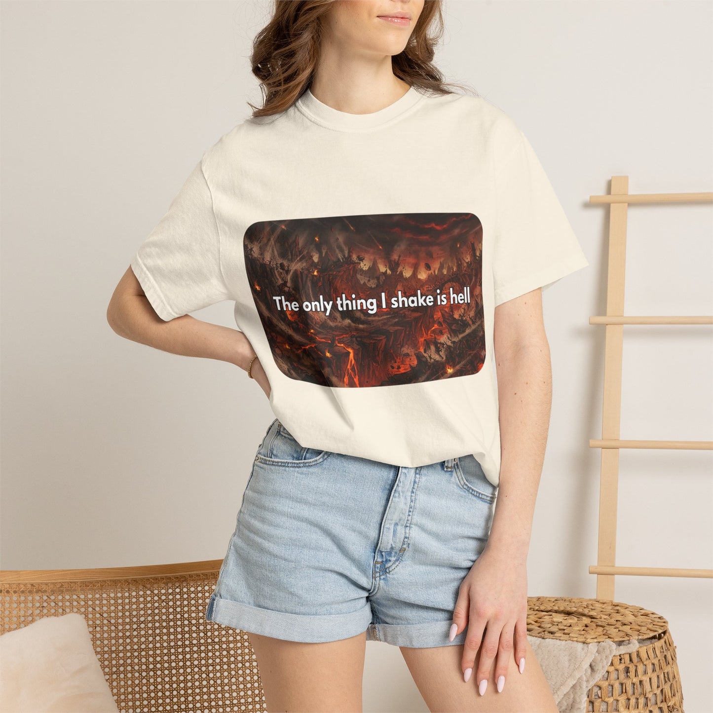 "The only thing I shake is hell" T-Shirt