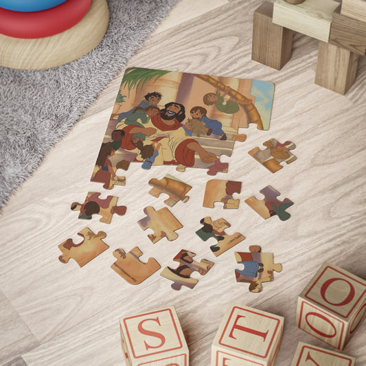 Children's Bible Puzzle — 30-Piece Jesus with Children Jigsaw (Christian Kids Gift)
