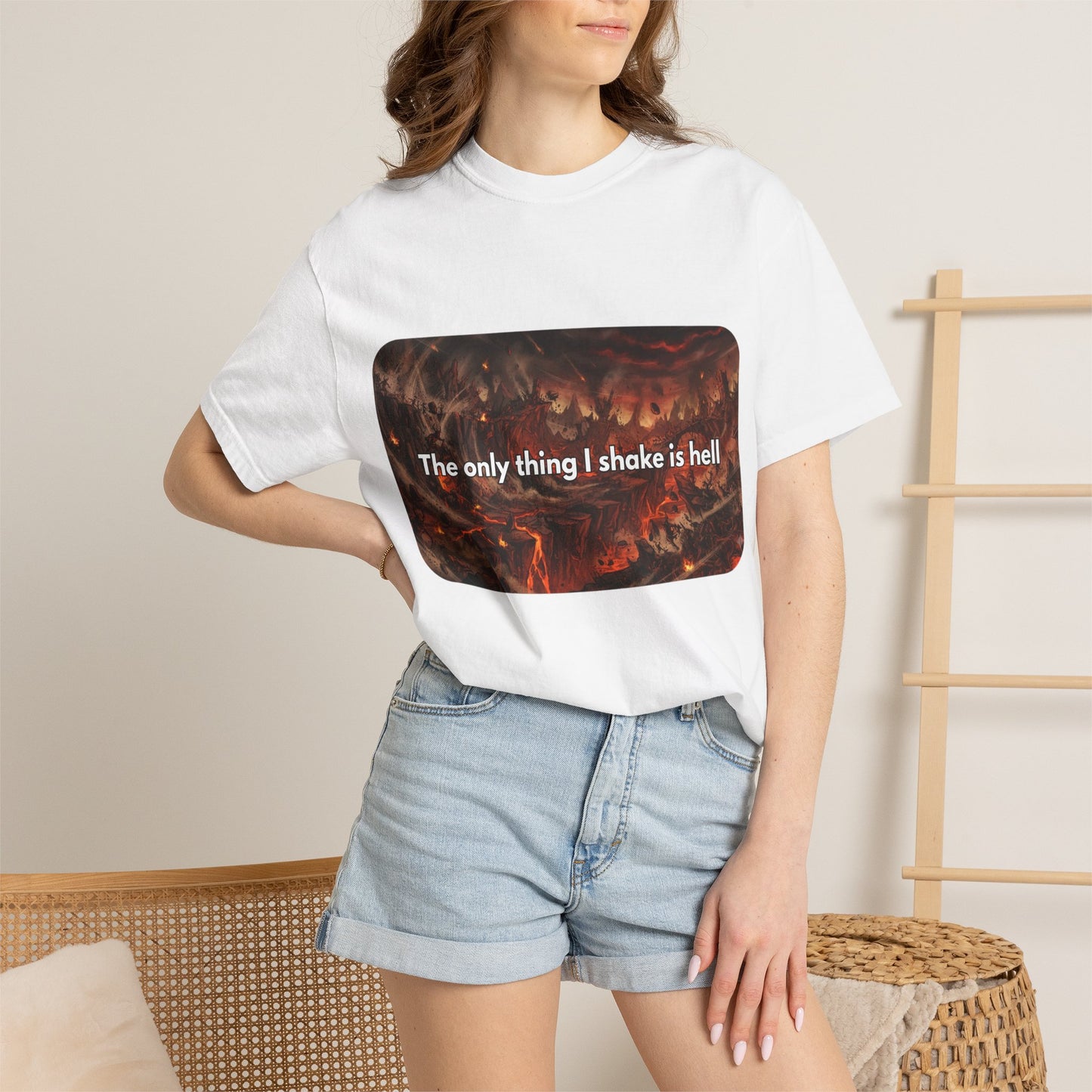 "The only thing I shake is hell" T-Shirt