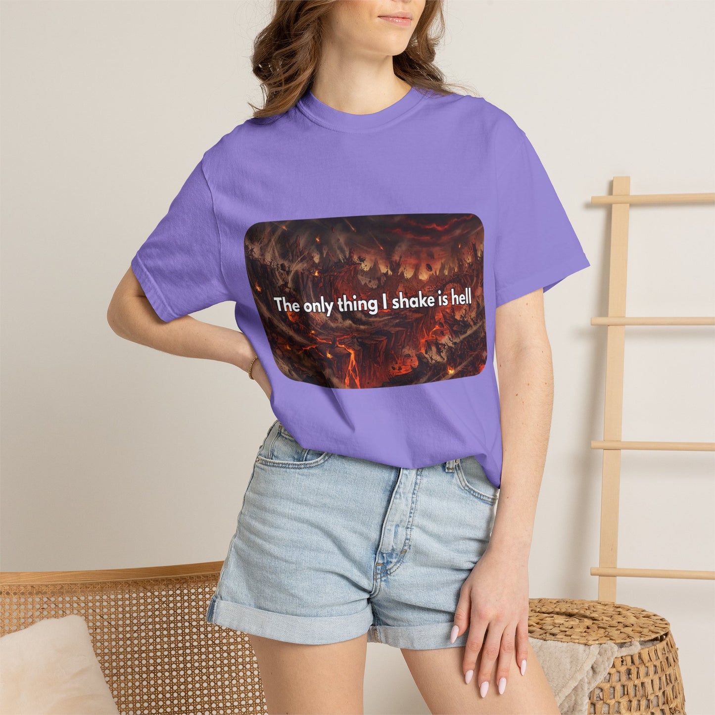 "The only thing I shake is hell" T-Shirt
