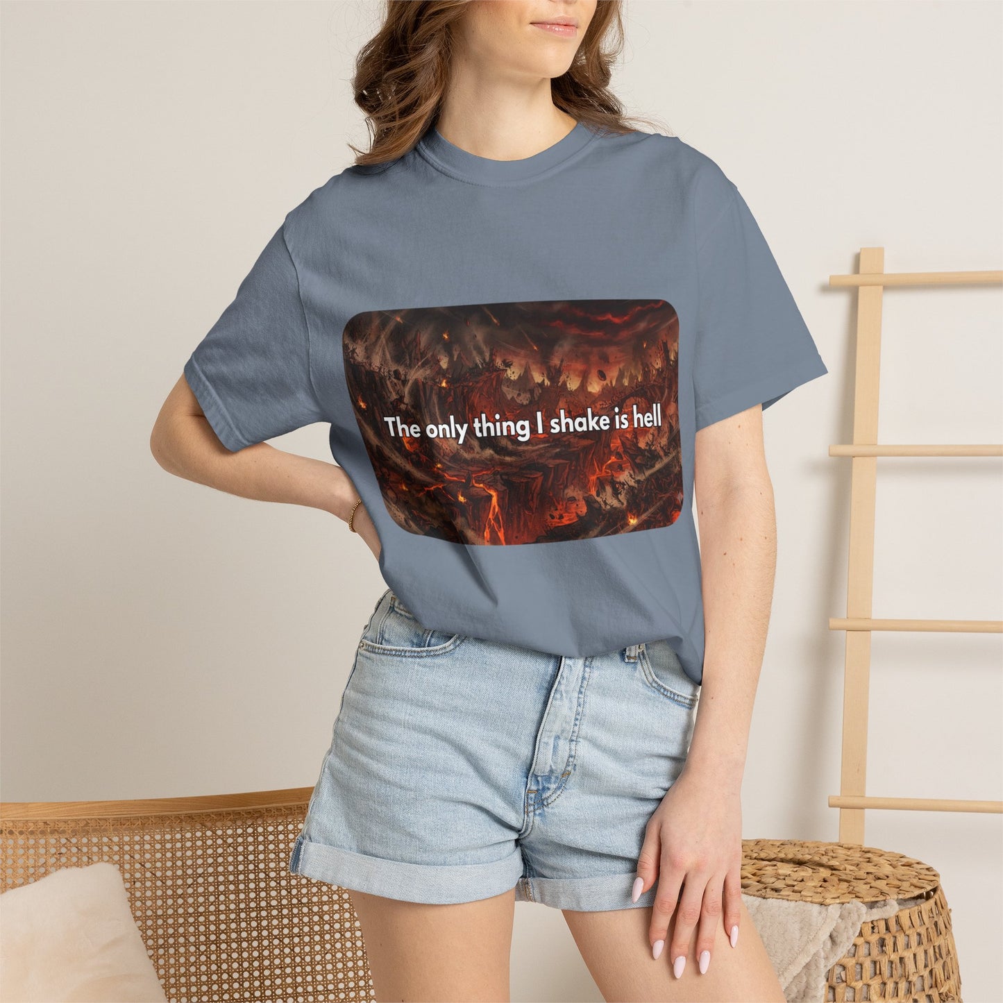 "The only thing I shake is hell" T-Shirt