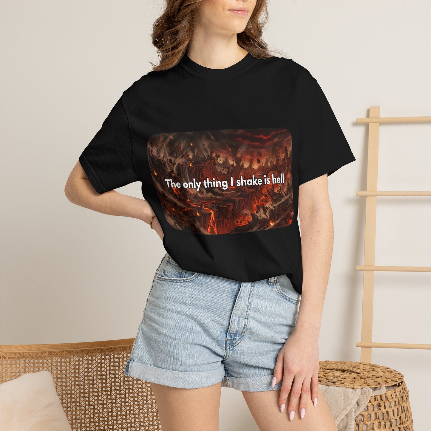 "The only thing I shake is hell" T-Shirt