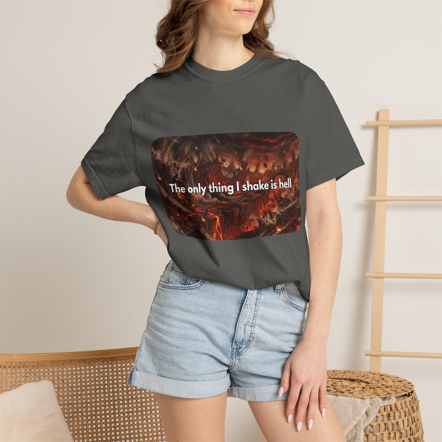 "The only thing I shake is hell" T-Shirt