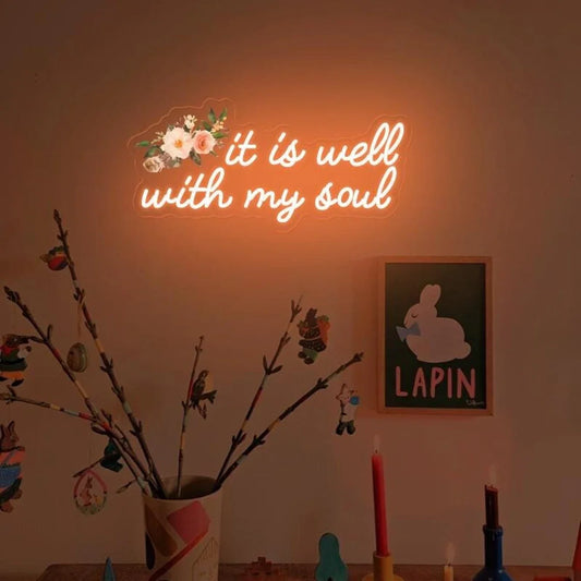 Inspiring Neon Wall Sign